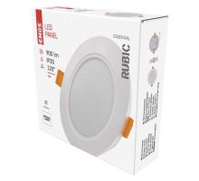 LED vstavané svietidlo RUBIC, kruhové, 9W neutrálna biela