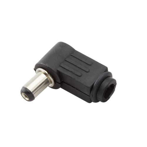 Konektor DC 5,5 x 2,1mm, vidlice kabelová úhlová
