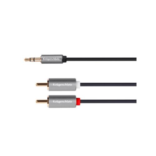 Kabel KRUGER & MATZ JACK 3.5 stereo/2xCINCH 1m KM1218 Basic