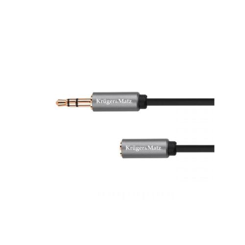 Kabel Jack 3,5mm konektor/Jack 3,5mm zdířka 1,8m KRUGER & MATZ KM1230 Basic
