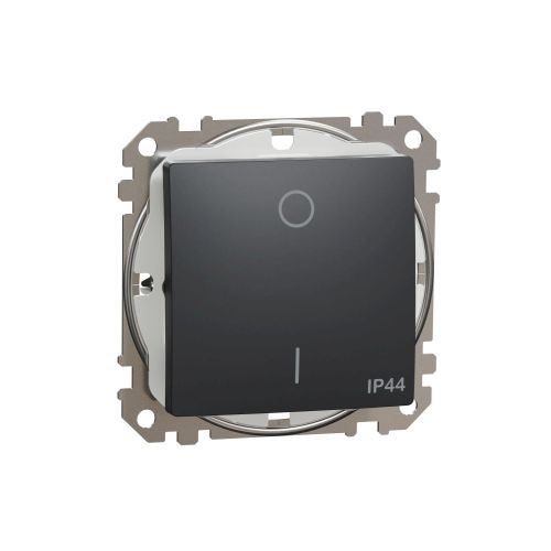 Sedna Design spínač 2 IP44 antracit