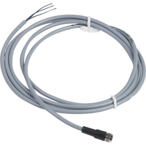 Kabel PVC s konektorem M8, přímý,  zásuvka,4piny, L=2m
