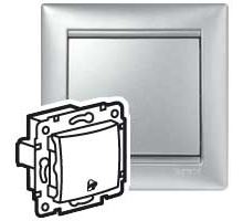 Valena spínač 1/0 zvonček Strieborná metalíza Valena spínač 1/0 zvonček Strieborná metalíza