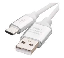 USB kábel 2.0 A / M - C / M 1m biely