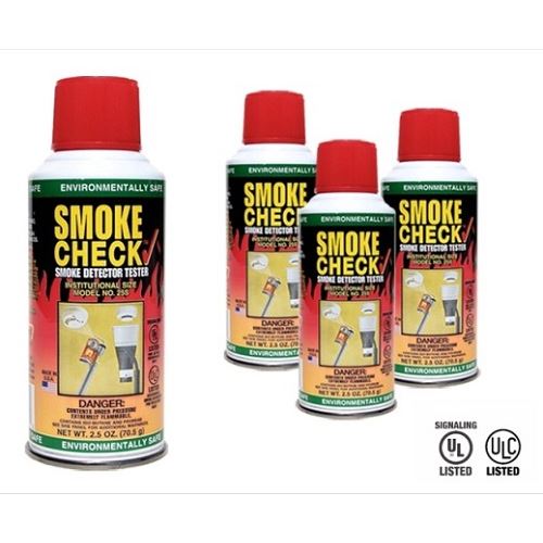 Testovací sprej detektora dymu SmokeCheck.