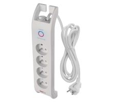 Přepěťová ochrana 900J – 4 zásuvky, 2m, bílá