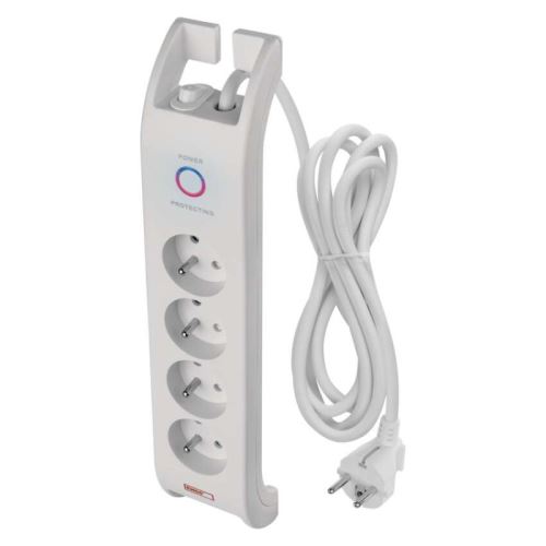 Prepäťová ochrana 900J - 4 zásuvky, 2m, biela