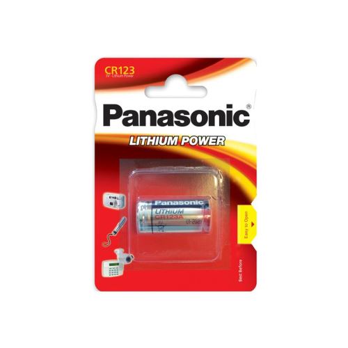 Baterie CR123 PANASONIC lithiová 1ks / blistr