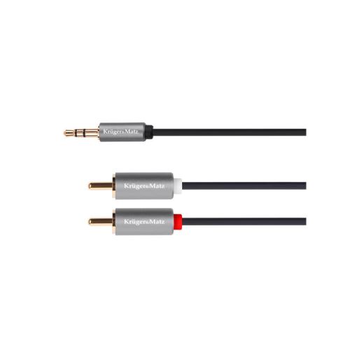 Kabel Jack 3.5mm stereo/2x Cinch 1,8m KRUGER & MATZ KM1214 Basic
