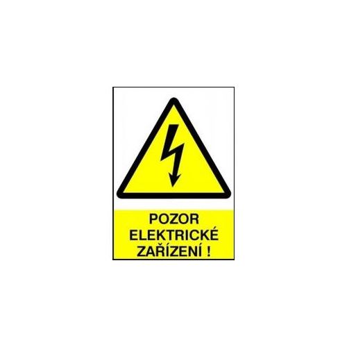 štítek 20101-B POZOR ELEKTRICKÉ ZAŘ