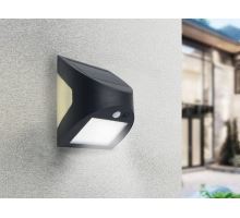 LED čierne nástenné solárne svietidlo 3W / 3000K / 4000K - LS025 (8)