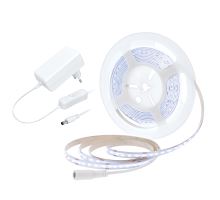 Solight LED COB opasok, sada s adaptérom, vypínač, 5m, 8W/m, 800lm/m, studená biela Solight LED COB opasok, sada s adaptérom, vypínač, 5m, 8W/m, 800lm/m, studená biela