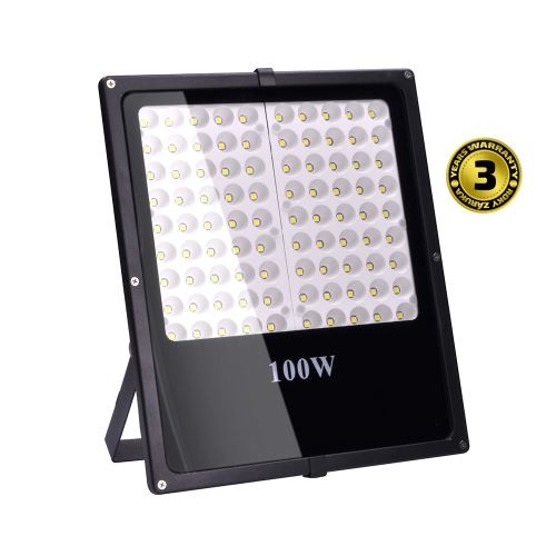 Solight LED venkovní reflektor, 100W, 8500lm, AC 230V, černá