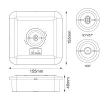 LED nouzové svítidlo 2W / 3h / IP65 - LEL602 (4)