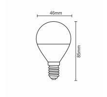 LED žárovka 5W - G45 / E14 / SMD / 4000K - ZLS822 (3)