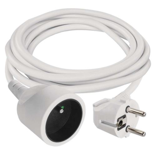 Prodlužovací kabel spojka 3m, bílý