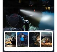 Solight LED čelová nabíjecí svítilna, 170lm, teplé+studené světlo, Li-Ion (1)