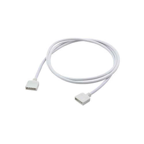 Propojovací kabel pro RGBW s konektory RM 2,54 - 5p, 2x zásuvka, 100cm, bílá