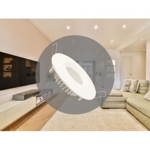 LED svítidlo 7W / IP44 / DR02 / SMD / 4000K / WH - LDL253