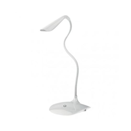LED stolní lampa D08, bílá s USB