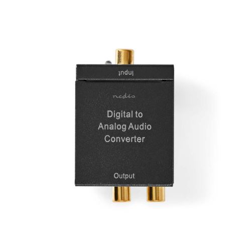 Prevodník 2x CINCH - 1x TOSLINK NEDIS ACON2510BK