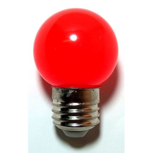 LED žárovka COLOUR 1W/E27 červená