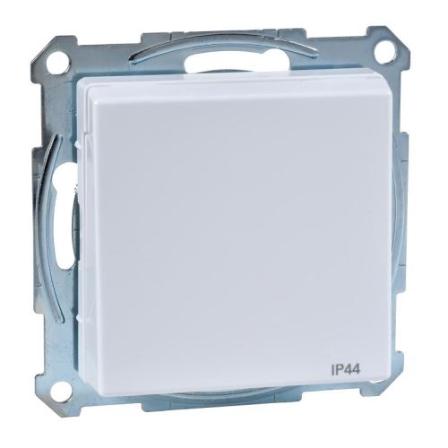System M zásuvka 1-násobná s víčkem IP44 Active White/Glossy