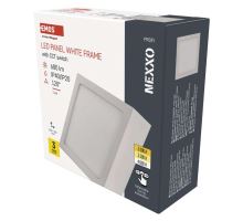 LED přisazené svítidlo NEXXO, čtvercové, bílé, 7,6W, se změnou CCT