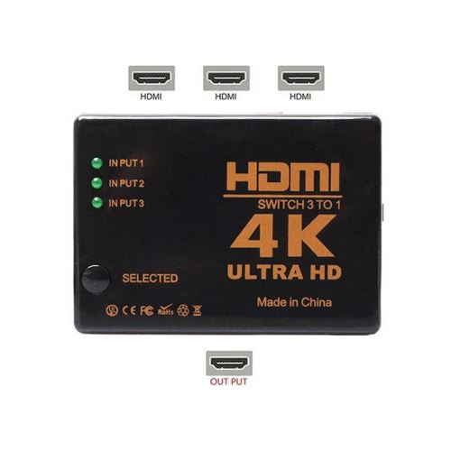 Přepínač 3x HDMI - 1x HDMI HADEX UH-301