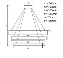 LED svítidlo + dálkový ovladač 90W - J4301/S (6)