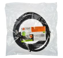 Solight flexo šňůra, 2.5m, 3 x 2.5mm2, gumová H07RN-F3, černá (1)