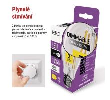 LED žárovka Filament A60 / E27 / 7,5W (75 W) / 1 055 lm / neutrální bílá / stmívatelná (4)