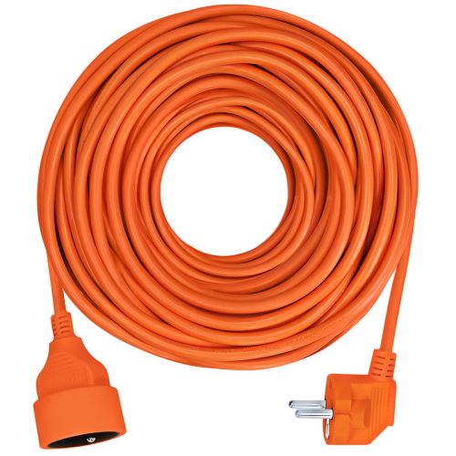 Solight prodlužovací kabel - spojka, 1 zásuvka, oranžová, 15m