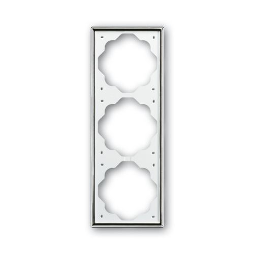 Rámeček trojnásobný, chromová, ABB Impuls 2CKA001754A4135