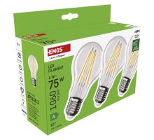 LED žárovka Filament A60 / E27 / 5 W (75 W) / 1 060 lm / neutrální bílá (11)