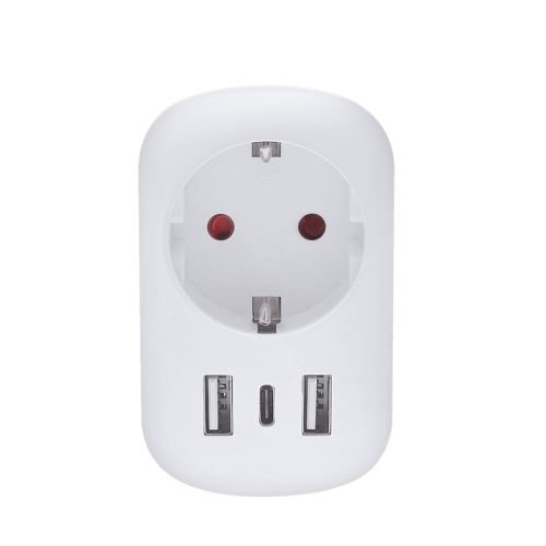 Solight cestovní adaptér s USB do Velké Británie, typ G