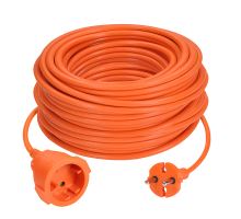 Solight 1z pohyblivý přívod - spojka, 25m, 2 x 1,5mm2, oranžová (1)