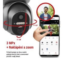 GoSmart Venkovní otočná kamera IP-6000 OWL s 4G/LTE, šedá (3)