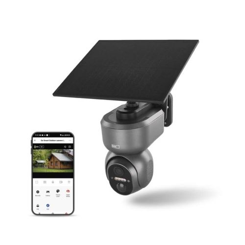 GoSmart Vonkajšia otočná kamera IP-6000 OWL s 4G/LTE, sivá