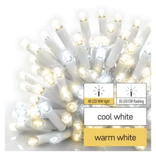 PROFI-CONN ICICLE 50LED 3M-BWHITE IP44  WW/CW FL