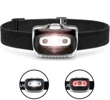 Solight čelová LED svítilna, 3W + červené světlo, 3x AAA (1)