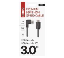 HDMI 2.0 high speed kábel A vidlica - A vidlica 90 ° 3 m (3)