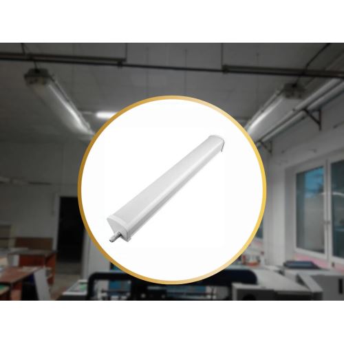 LED prachotěsné nouzové svítidlo 40W / 5W / IP65 / 1200 / 4000K / E - LNL324/3E