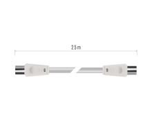 Anténní koaxiální kabel stíněný 2,5m – rovné vidlice (6)