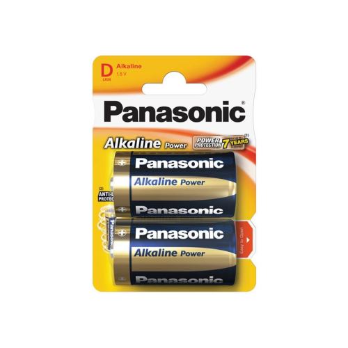 Baterie D (R20) alkalická PANASONIC Alkaline Power 2ks / blistr