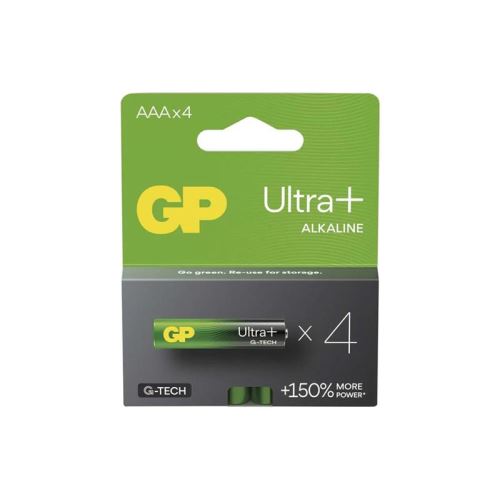 Batéria AAA (R03) alkalická GP Ultra Plus 4ks