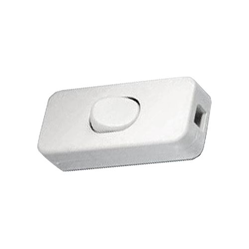 Vypínač mezišňůrový 250V/2A bílý HADEX