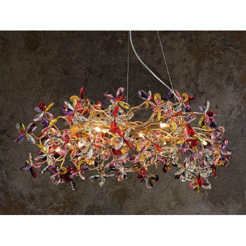 Luxusní závěsný křišťálový lustr 16 x G9 - CA032/800