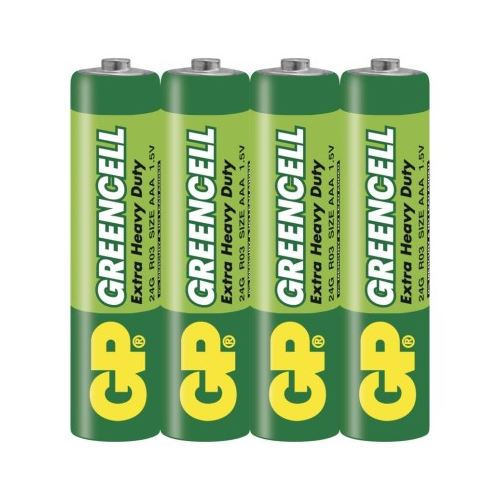 Zinková batérie GP Greencell AAA (R03)