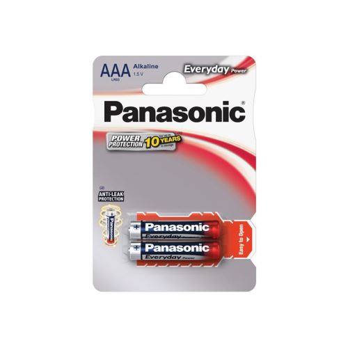 Baterie AAA (R03) alkalická PANASONIC Everyday Power 2ks / blistr